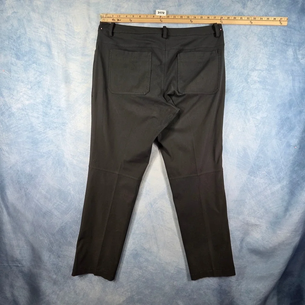 Lululemon ABC Pant Slim Warpstreme Dark Grey Mens 34 x 32 Five Pocket Trousers